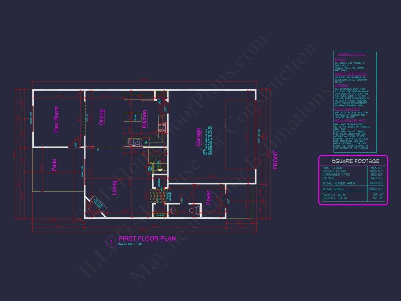 Traditional Craftsman house Plan - CAD Floor Plan & Designs