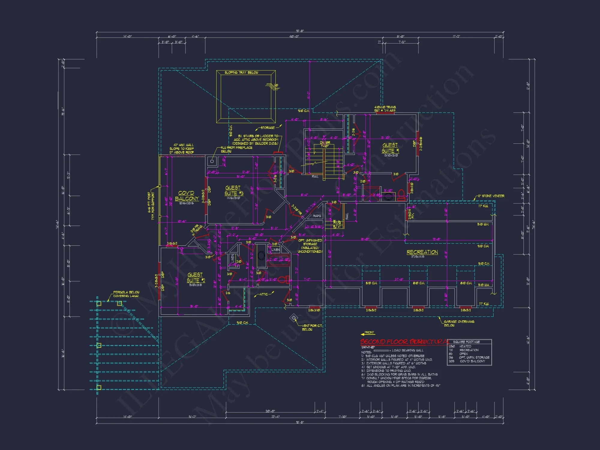 Traditional Craftsman house Plan - Detailed Floor Blueprint
