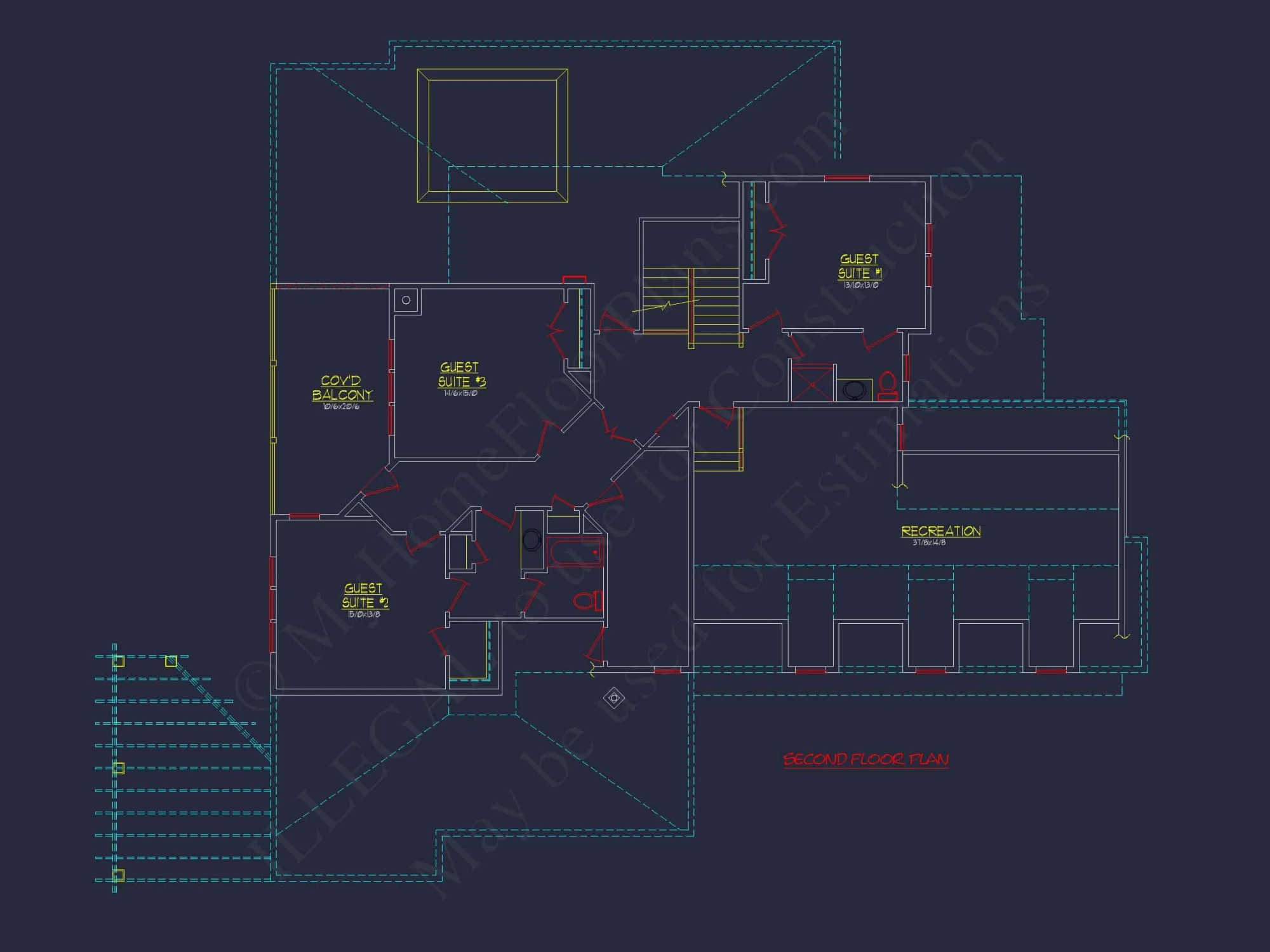 Traditional Craftsman house Plan - Detailed Floor Blueprint