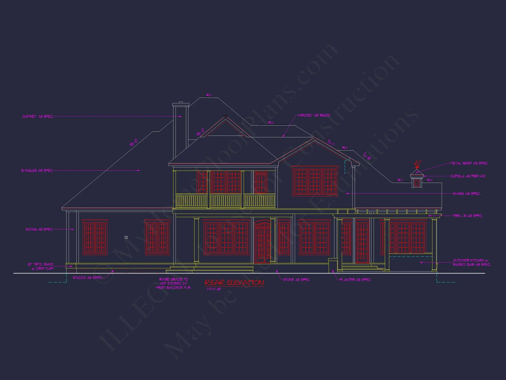 Traditional Craftsman house Plan - Detailed Floor Blueprint