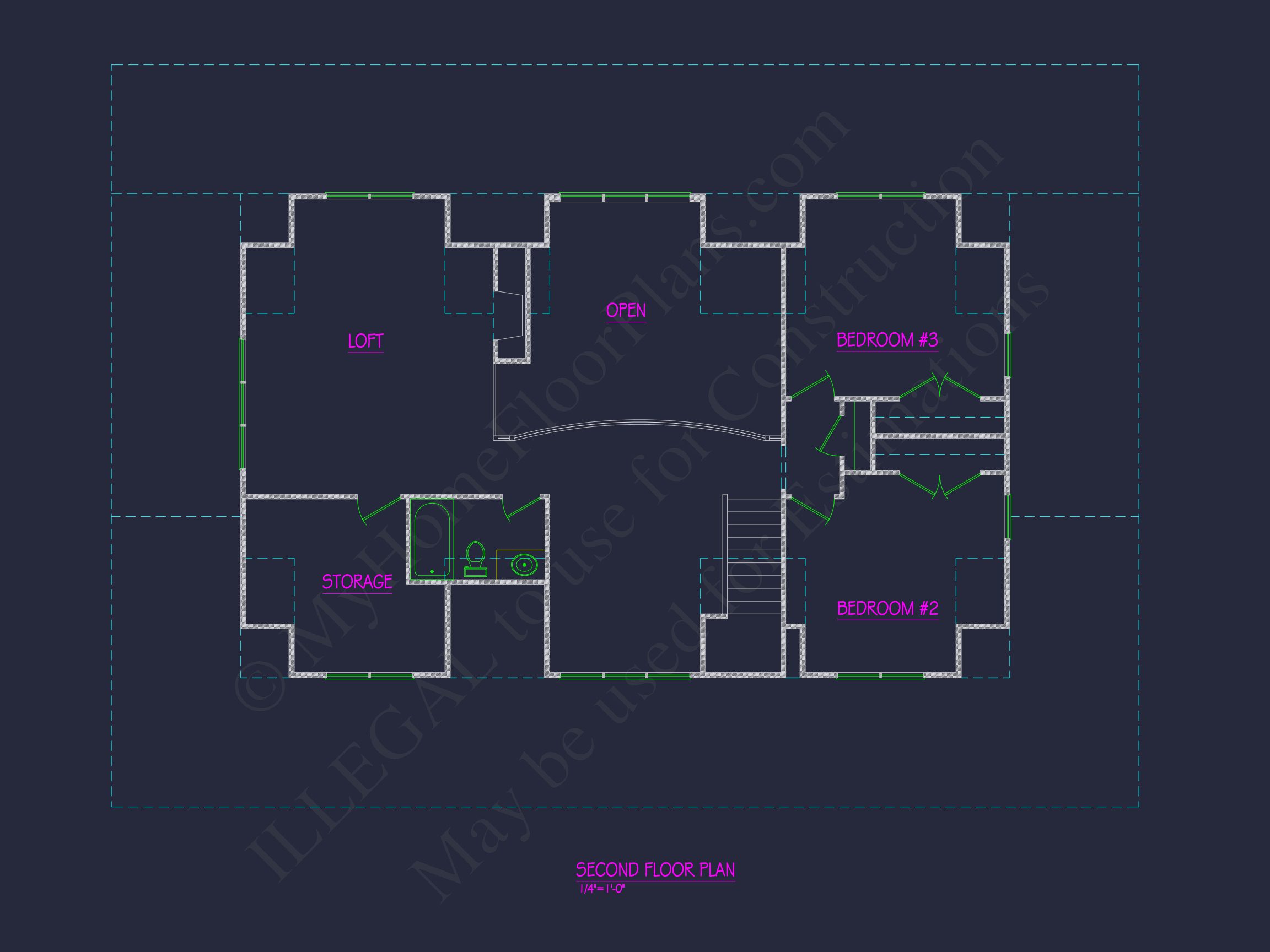 Traditional Craftsman house Plan - Detailed Floor Plan and CAD Design