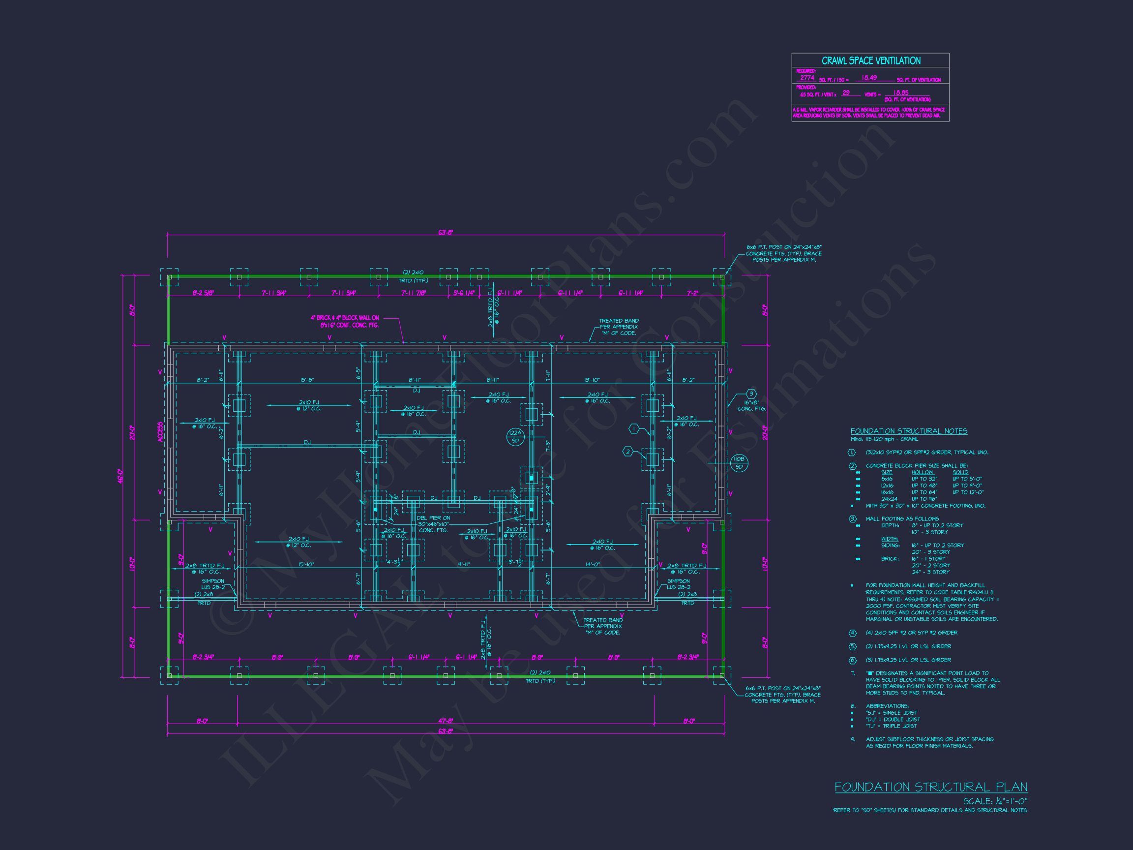 Traditional Craftsman house Plan - Detailed Floor Plan and CAD Design