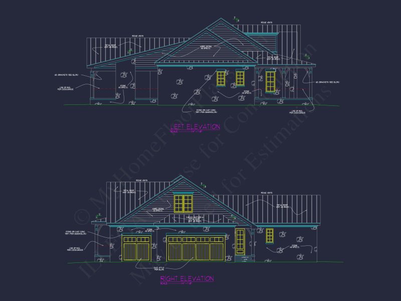 Traditional Craftsman house Plan with 1.5 Floors and Spacious Design