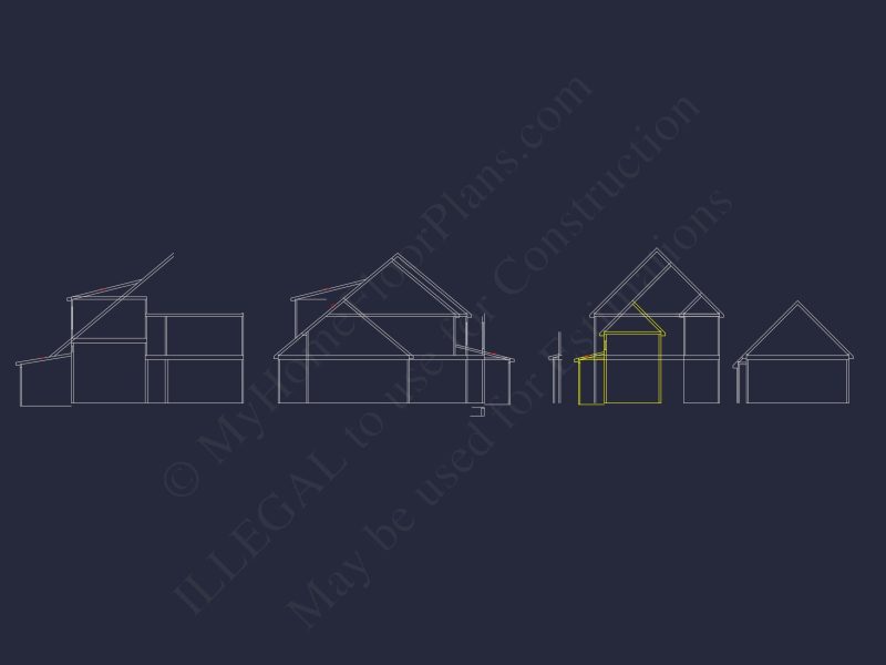 Traditional Craftsman house Plan with 2-Story Design & CAD Blueprints