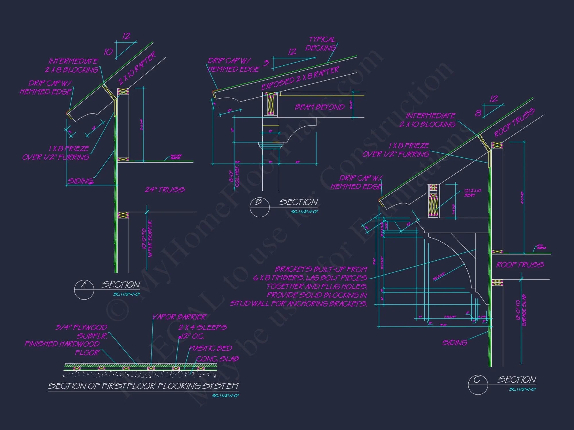 Traditional Craftsman house Plan with 2-Story Floor Design and Detached Garage