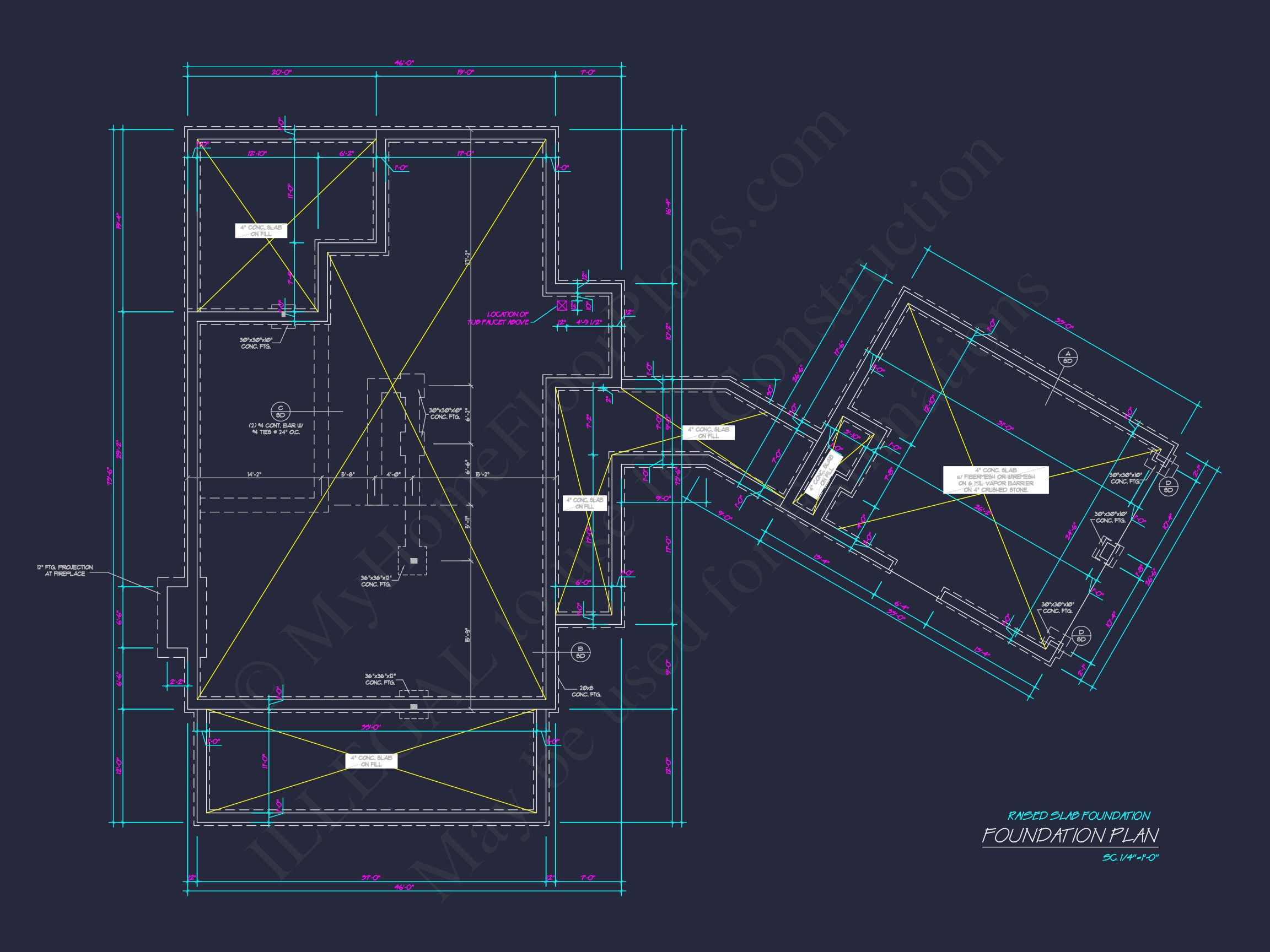 Traditional Craftsman house Plan with 2-Story Floor Design and Detached Garage