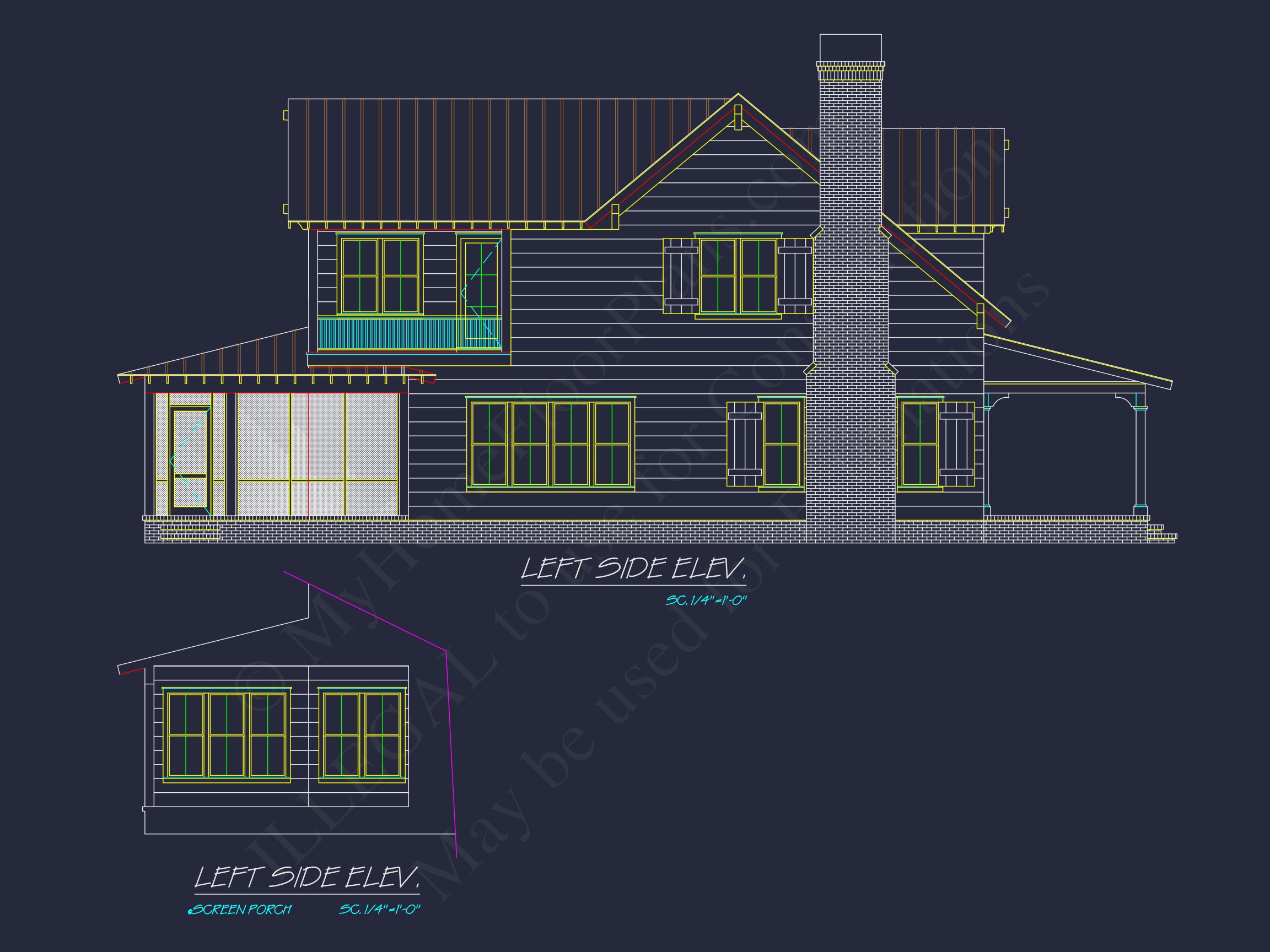 Traditional Craftsman house Plan with 2-Story Floor Design and Detached Garage