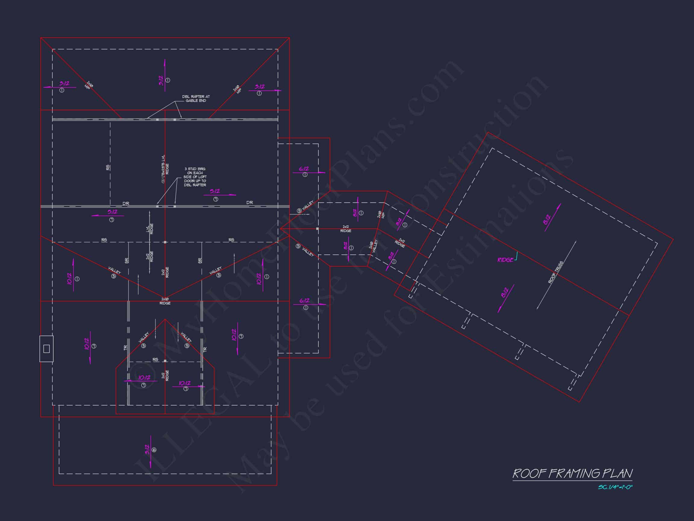 Traditional Craftsman house Plan with 2-Story Floor Design and Detached Garage
