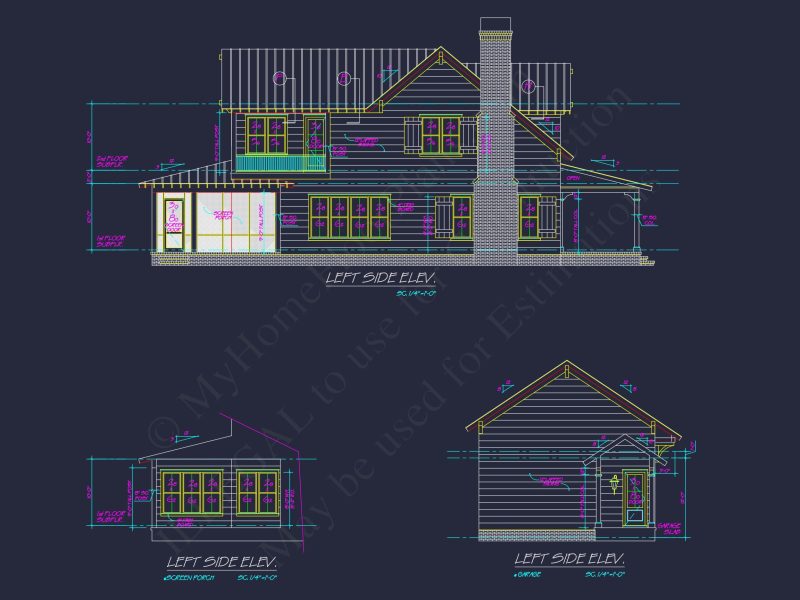 Traditional Craftsman house Plan with 2-Story Floor Design and Detached Garage