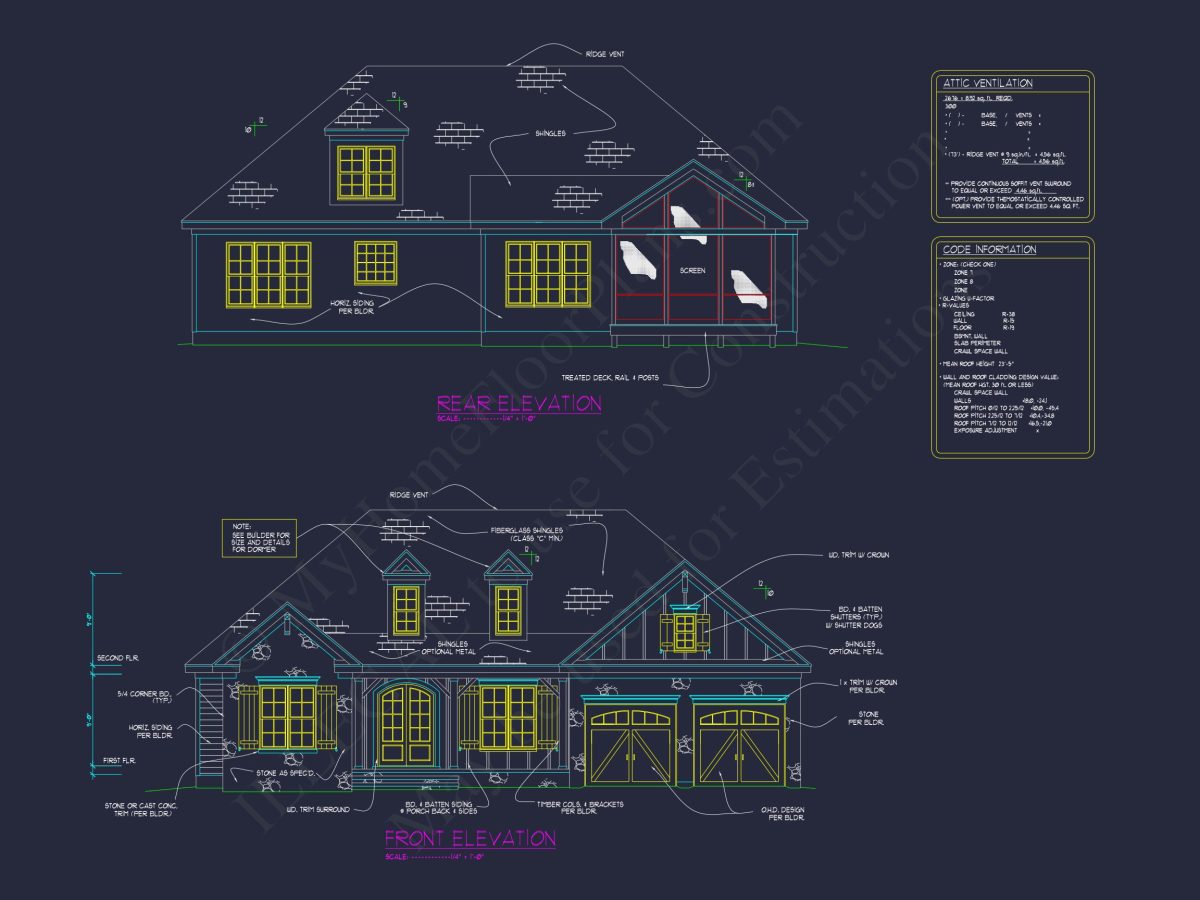 Traditional Craftsman house Plan with 4 Beds & Open Floor Plan