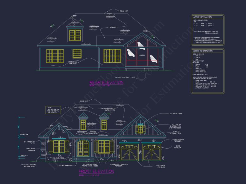 Traditional Craftsman house Plan with 4 Beds & Open Floor Plan
