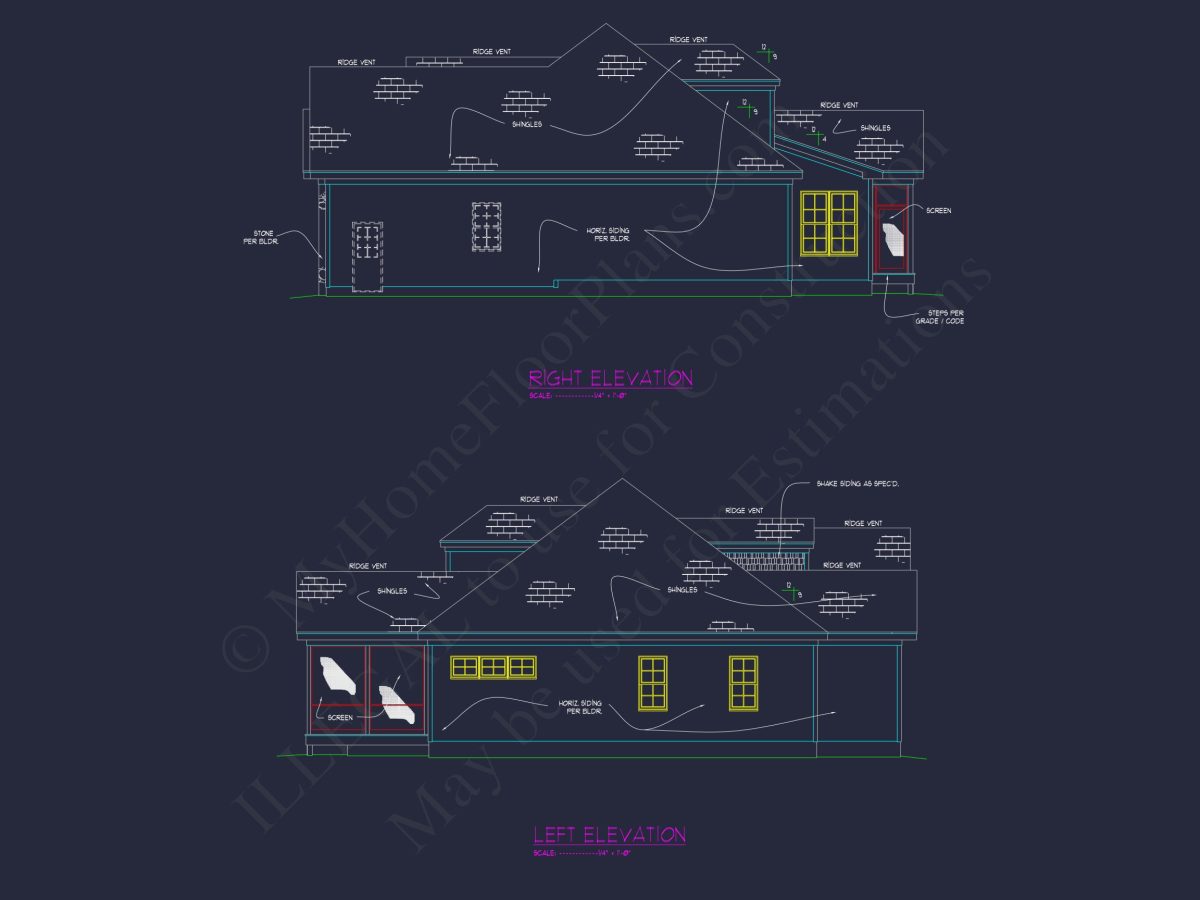 Traditional Craftsman house Plan with 4 Beds & Open Floor Plan