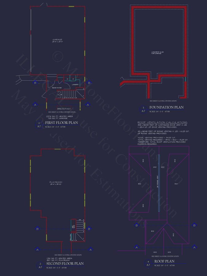 Traditional Craftsman house Plan with 4 Beds, 3 Garage Bays, and Vaulted Ceilings