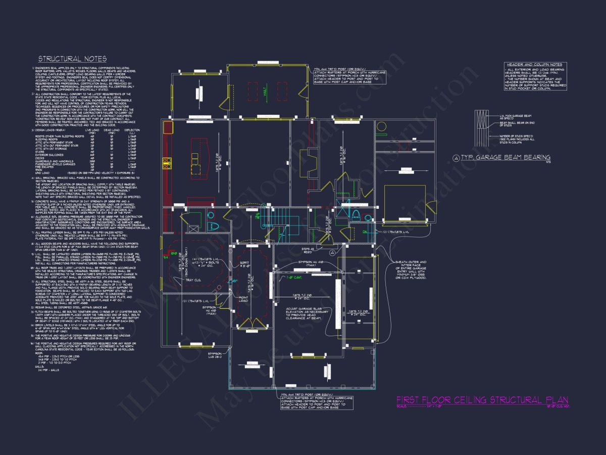 Traditional Craftsman house Plan with 5 Bedrooms and CAD Designs