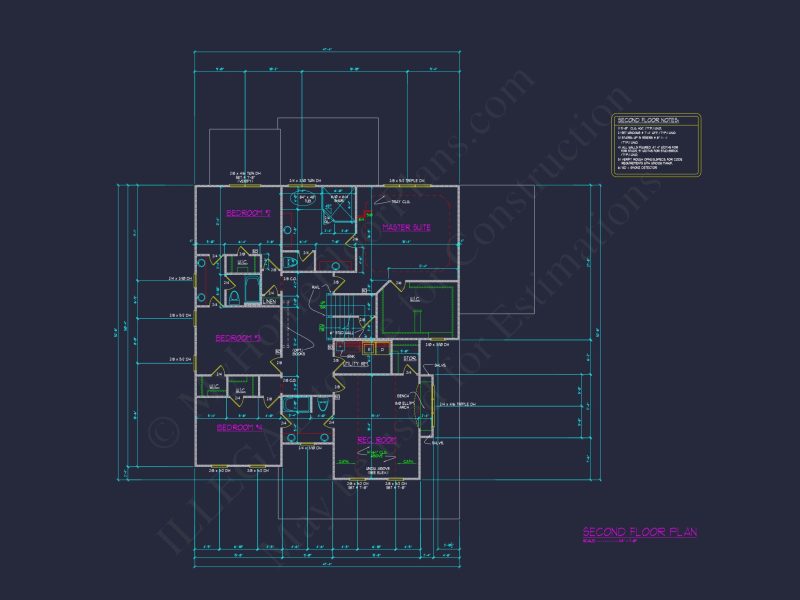 Traditional Craftsman house Plan with 5 Bedrooms and CAD Designs