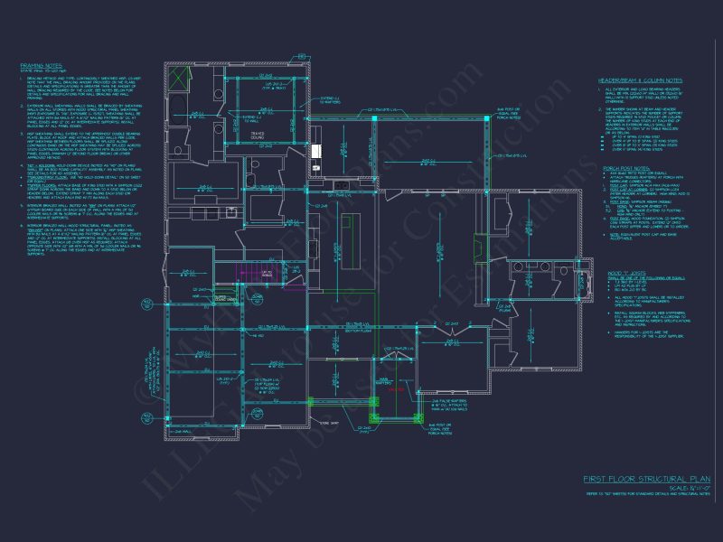 Traditional Craftsman house Plan with Bonus Room and Vaulted Ceilings