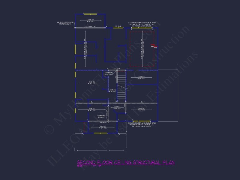 Traditional Craftsman house Plan with CAD Blueprint Designs