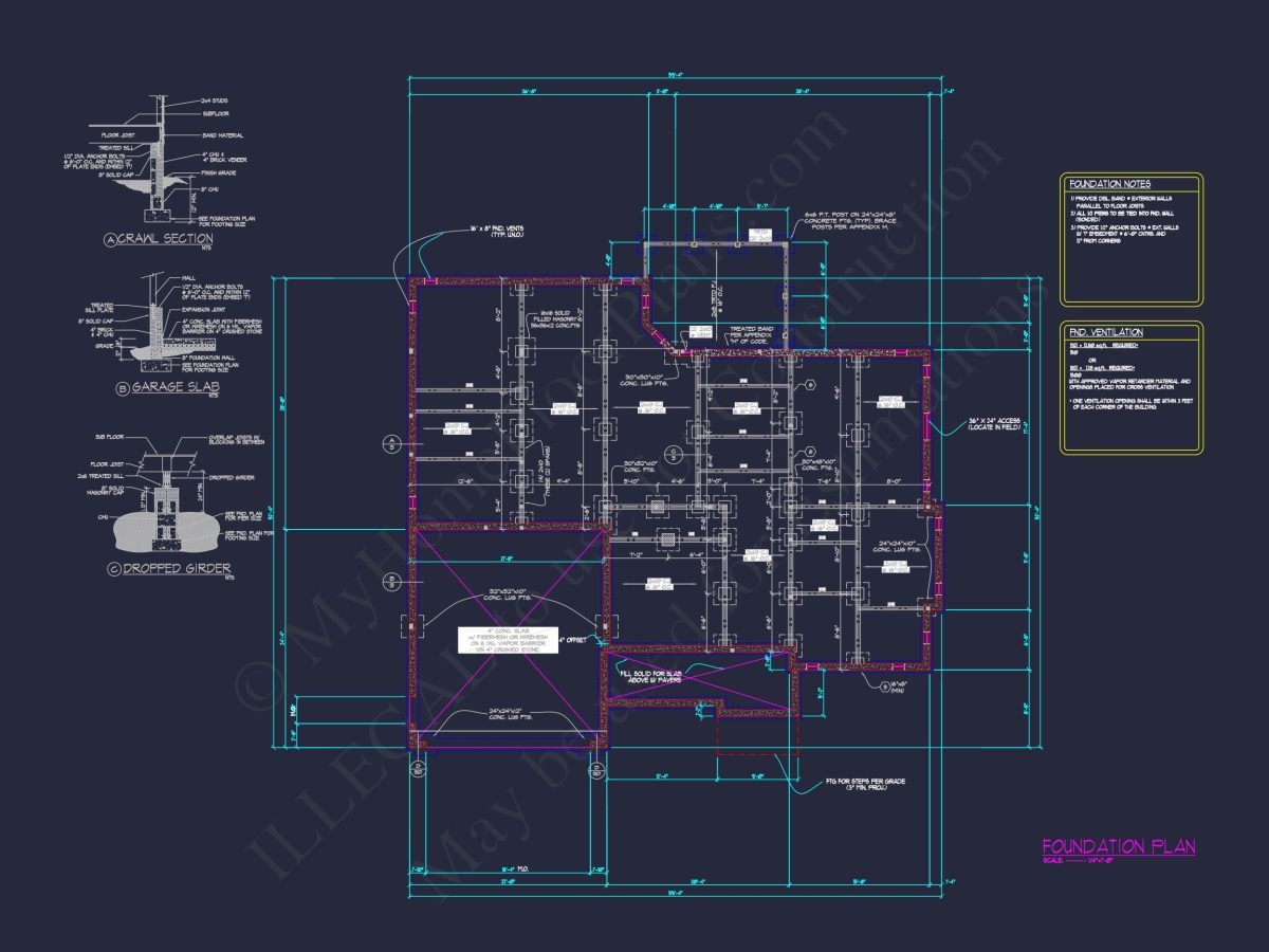 Traditional Craftsman house Plan with CAD Floor Designs
