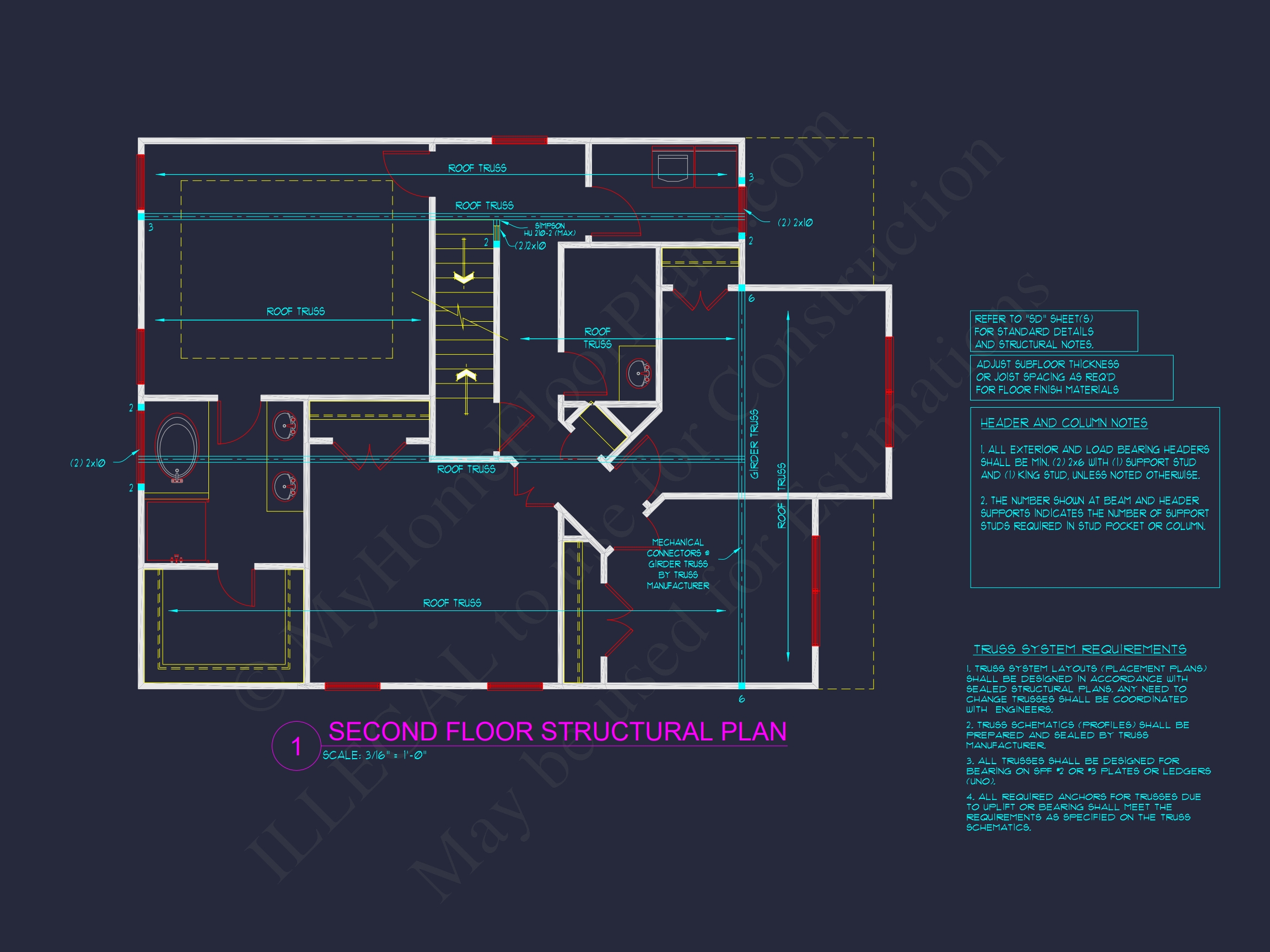 Traditional Craftsman Home Plan with Detailed CAD Blueprints