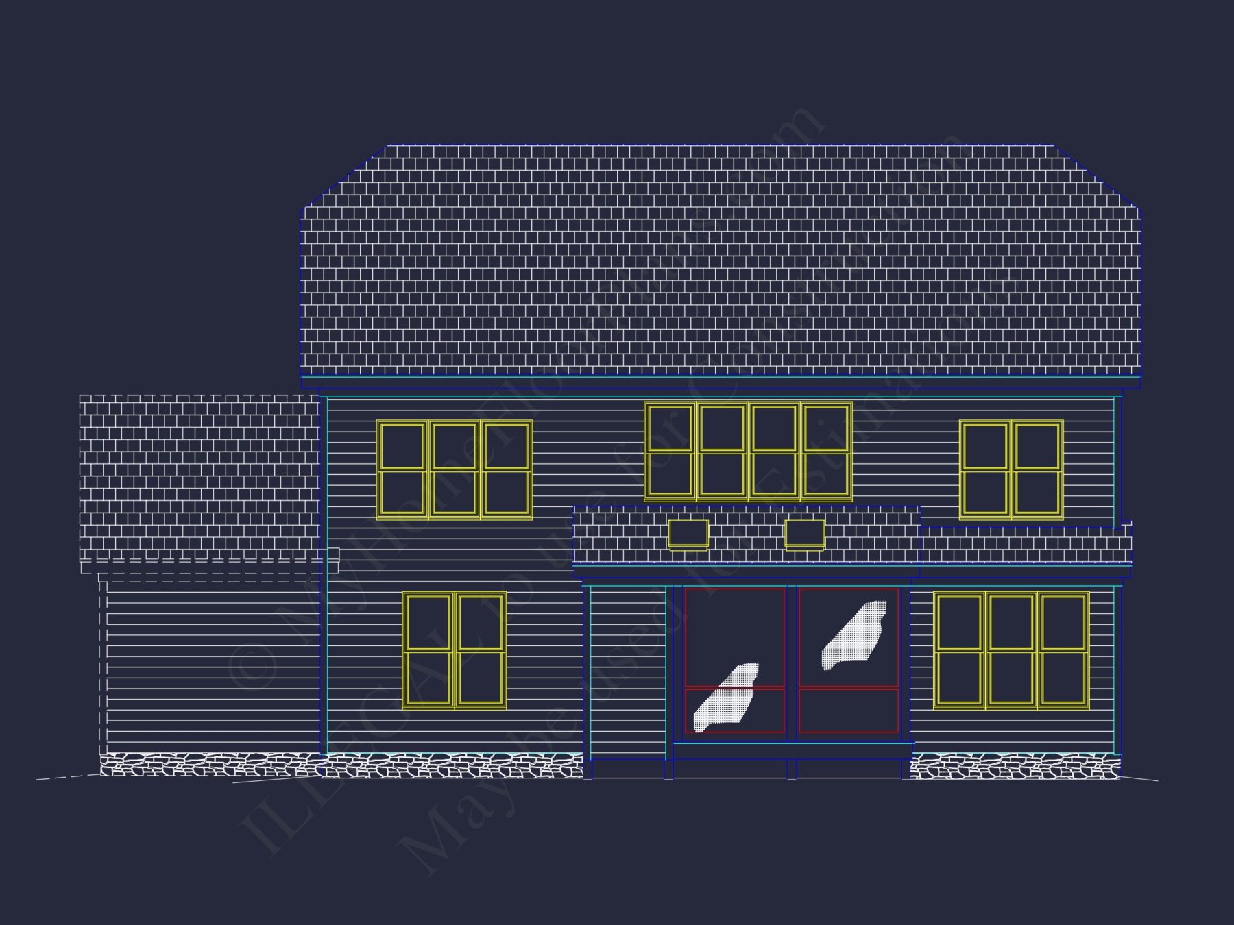 Traditional Craftsman house Plan with Detailed CAD Designs