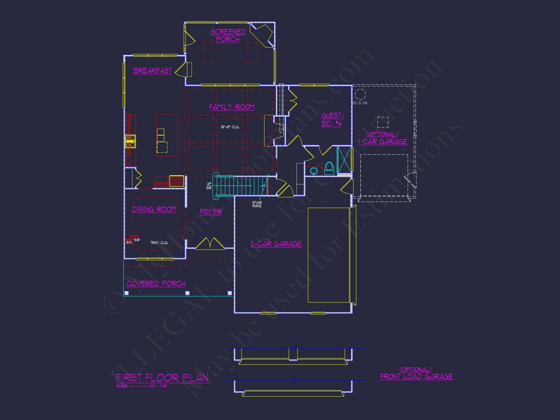 Traditional Craftsman house Plan with Detailed CAD Designs