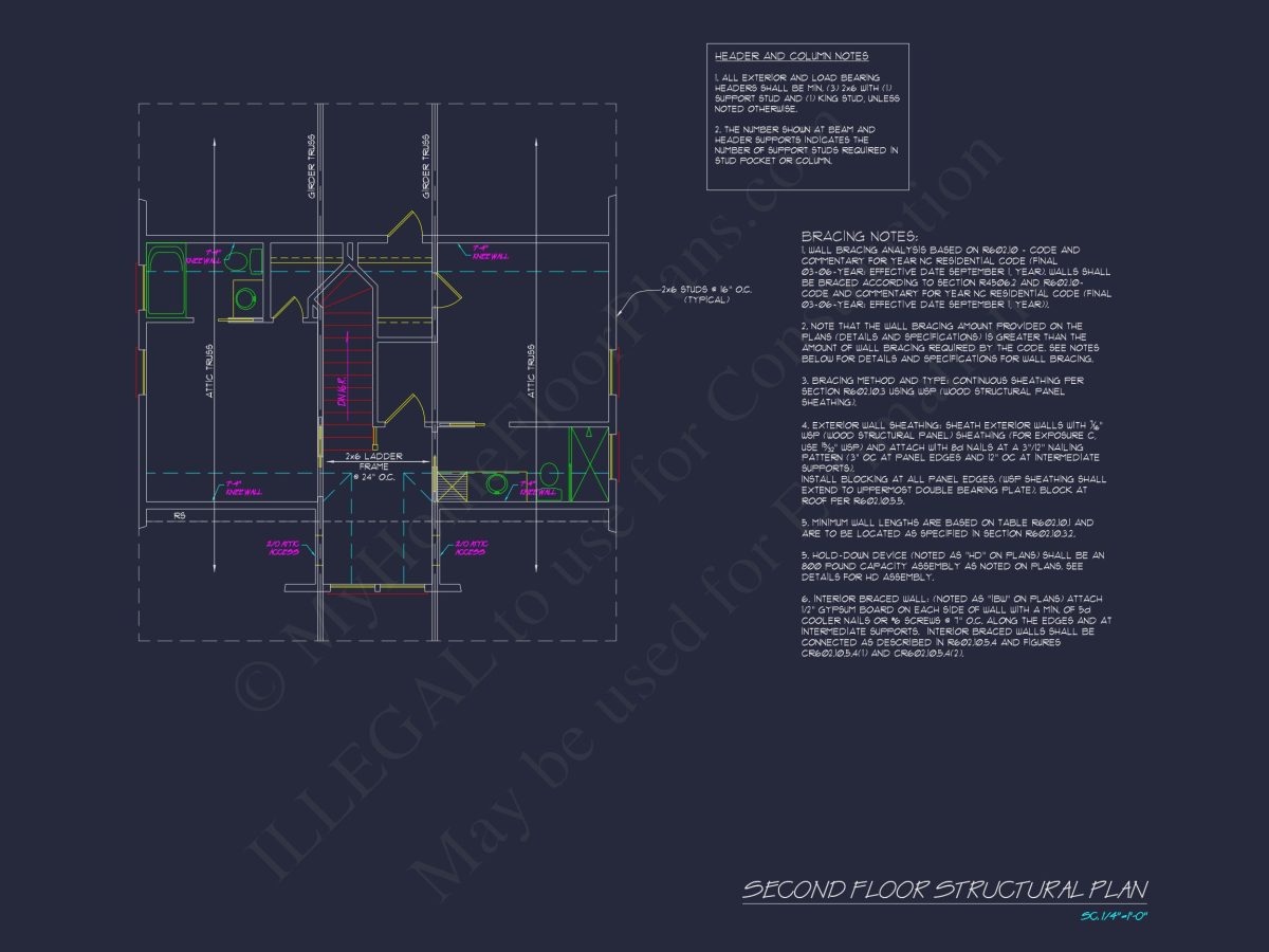 Traditional Craftsman house Plan with Detailed Floor Blueprint