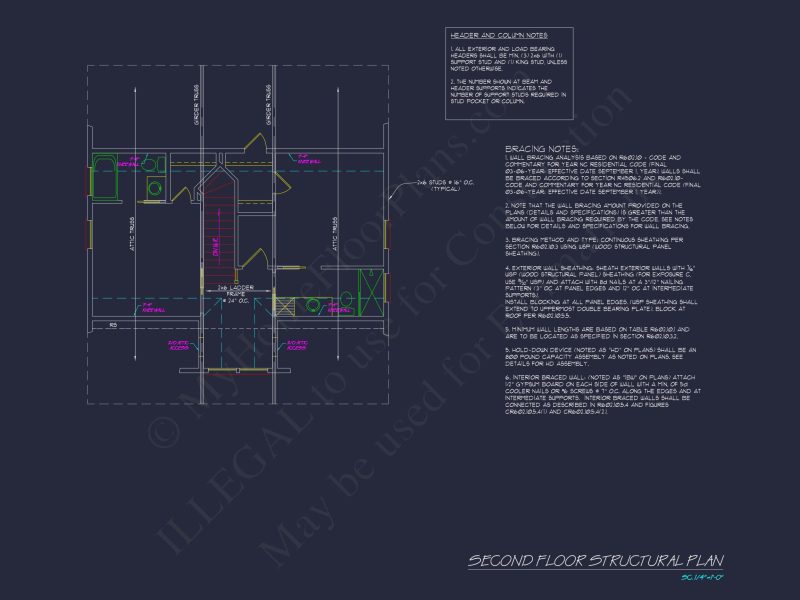 Traditional Craftsman house Plan with Detailed Floor Blueprint