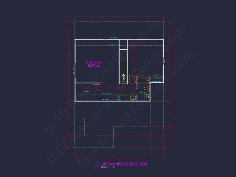 Traditional Craftsman house Plan with Detailed Floor Design