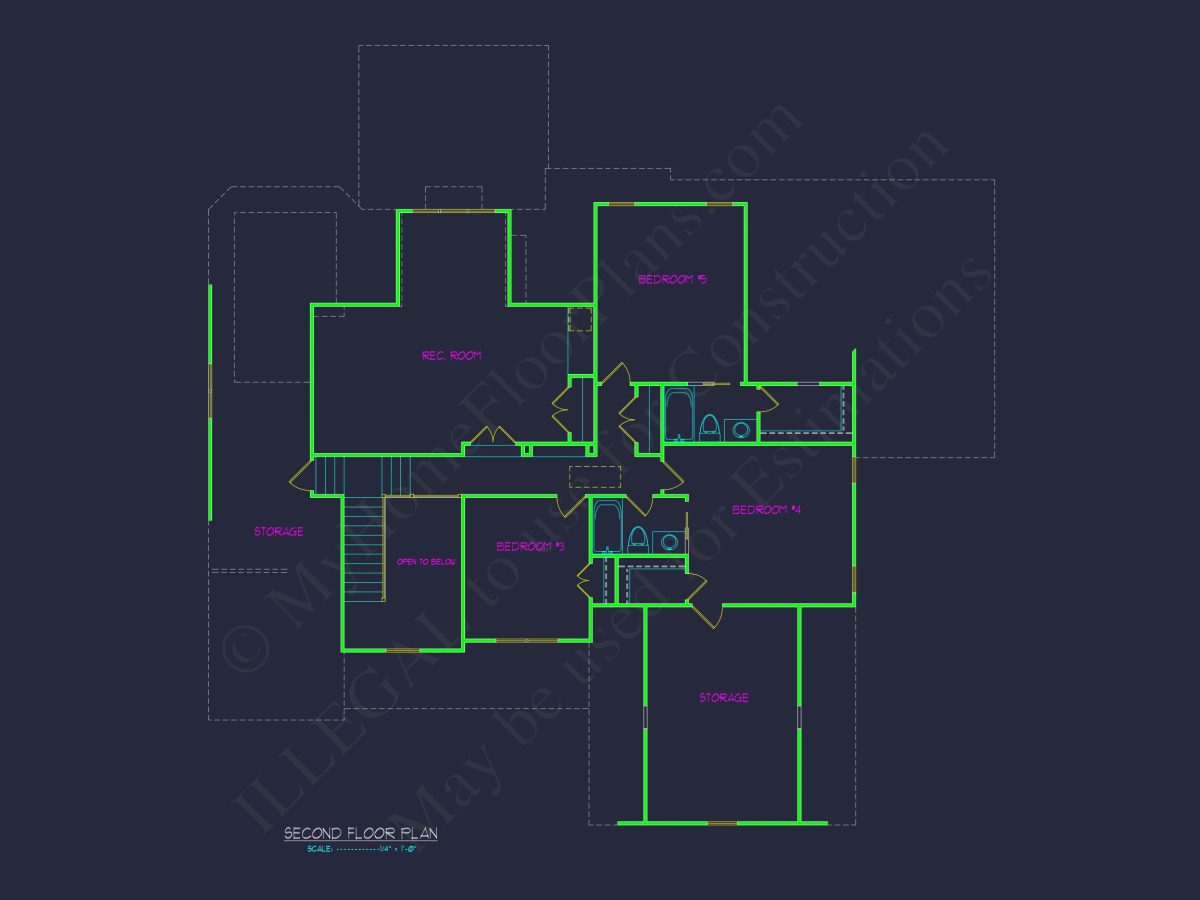 Traditional Craftsman house Plan with Spacious Floor Design