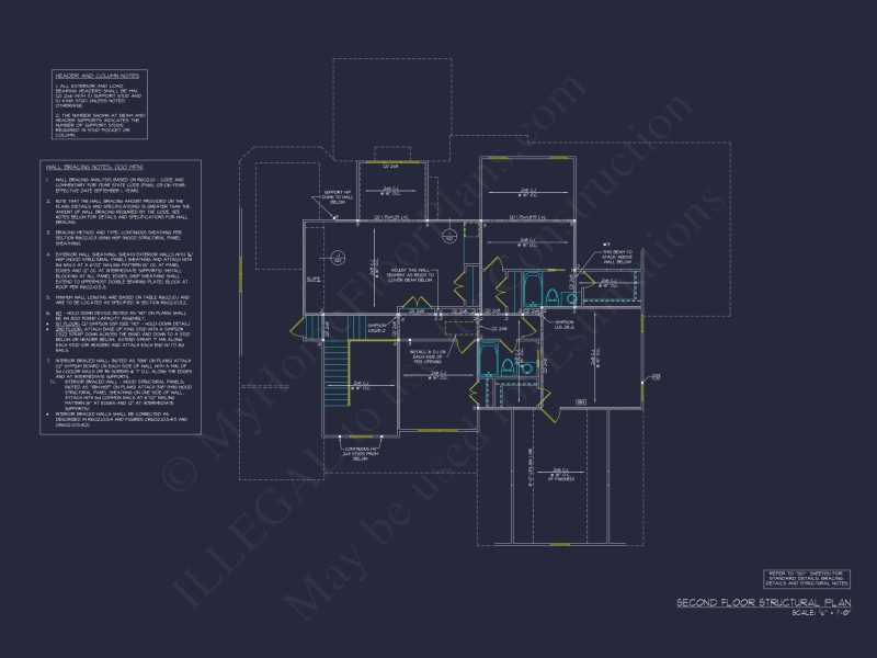 Traditional Craftsman house Plan with Spacious Floor Design