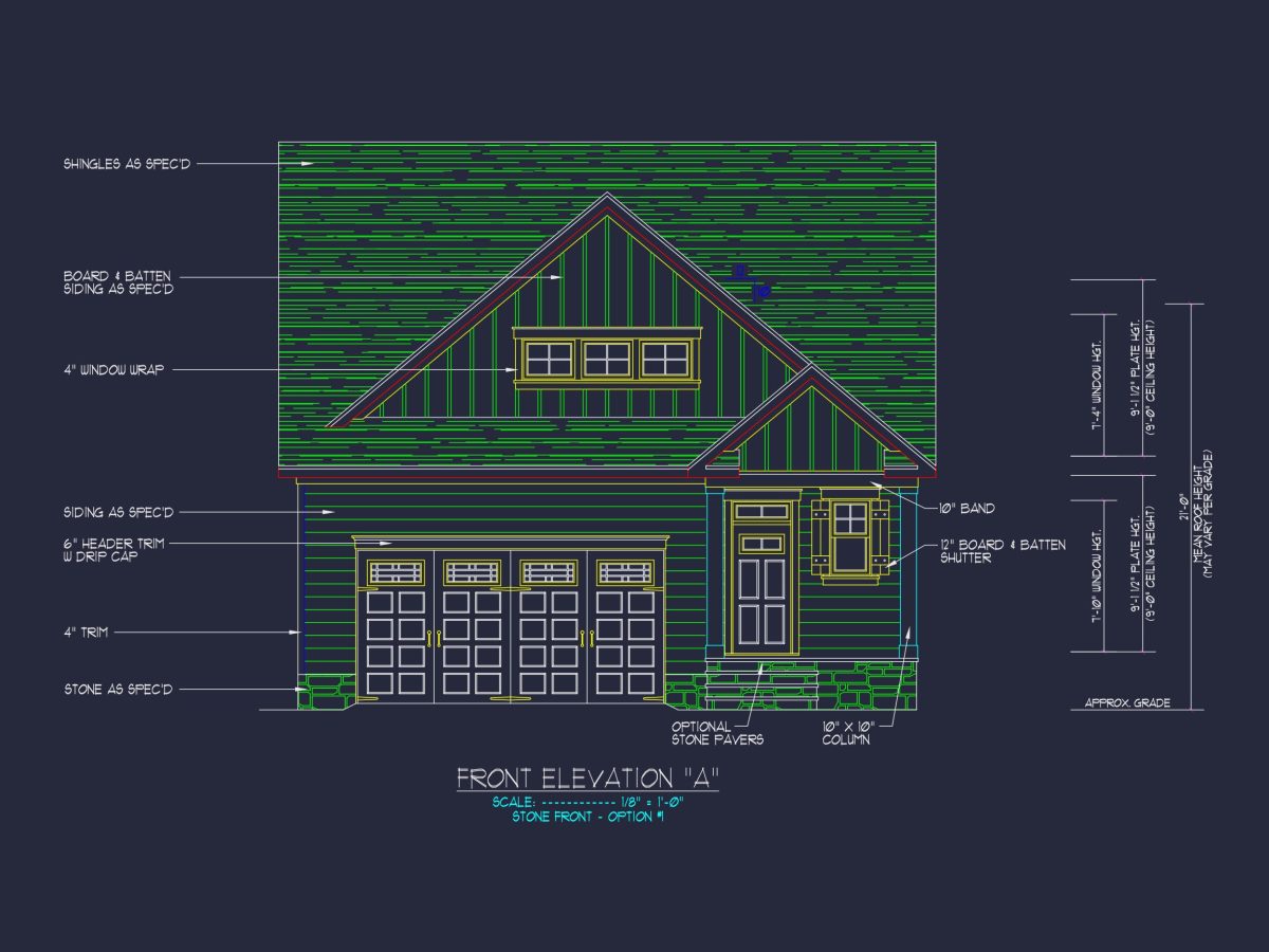 Traditional Craftsman house Plan with Spacious Floor Designs
