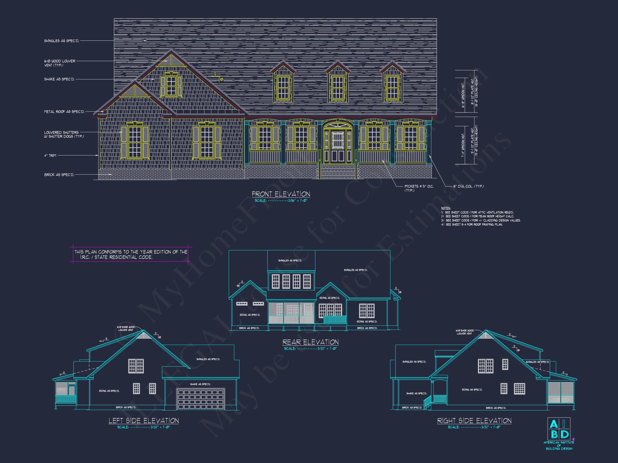 Traditional Craftsman house Plan with Spacious Floor Designs