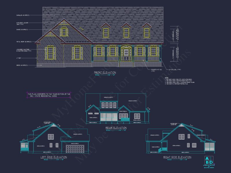 Traditional Craftsman house Plan with Spacious Floor Designs