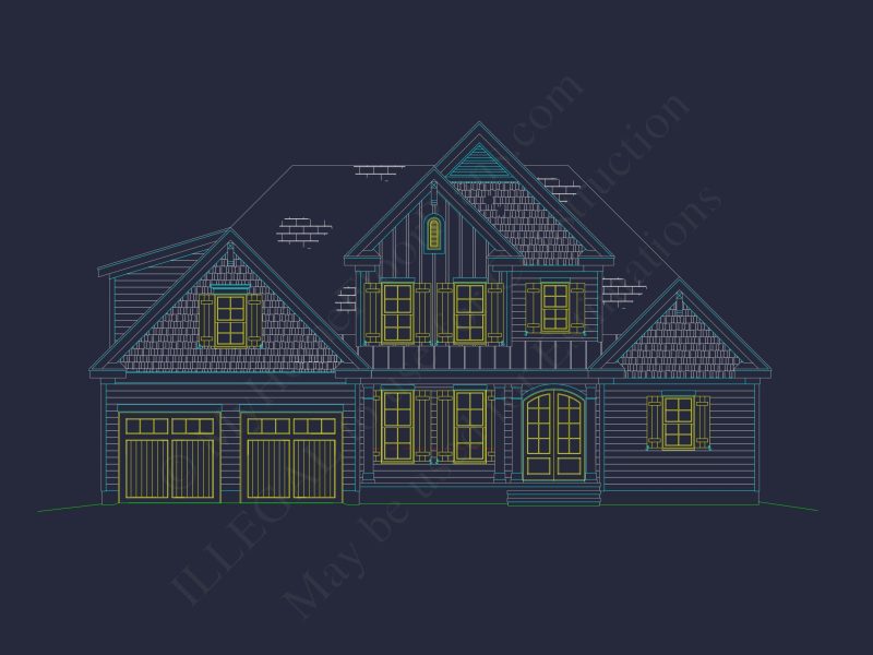 Traditional Craftsman house Plan with Spacious Floor Designs