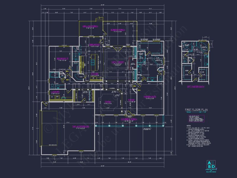 Traditional Craftsman house Plan with Spacious Floor Designs