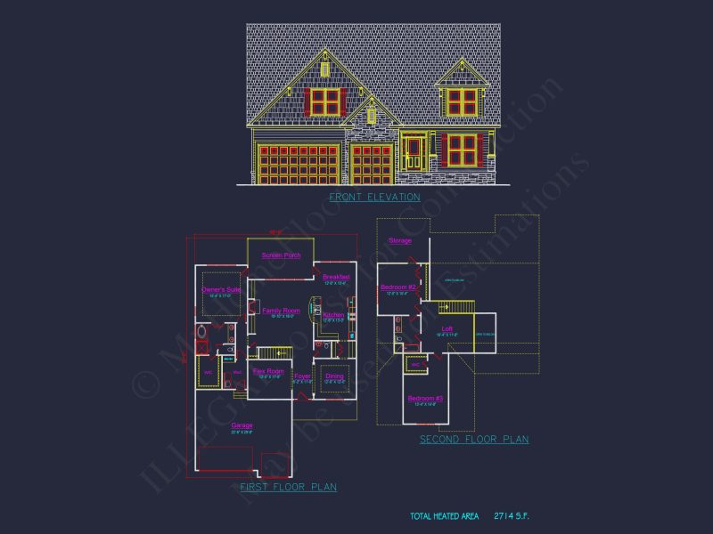 Traditional Craftsman house Plan with Spacious Floor Layout