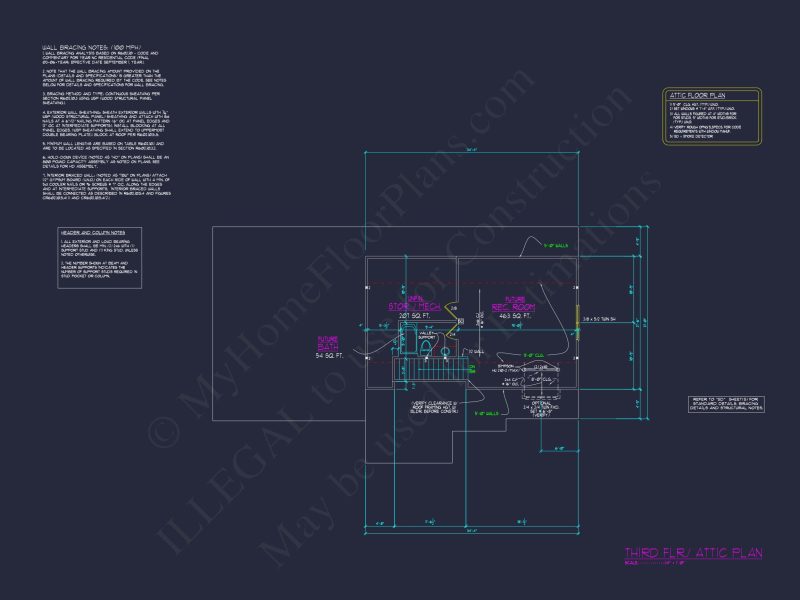"Traditional craftsman house plan image featuring spacious interior layout and a large garage"