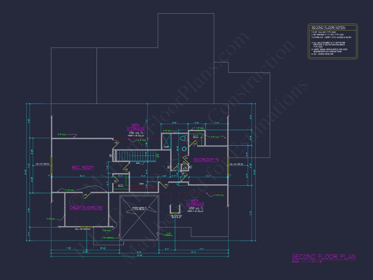 Traditional Farmhouse house Floor Plan with CAD and Blueprint Designs