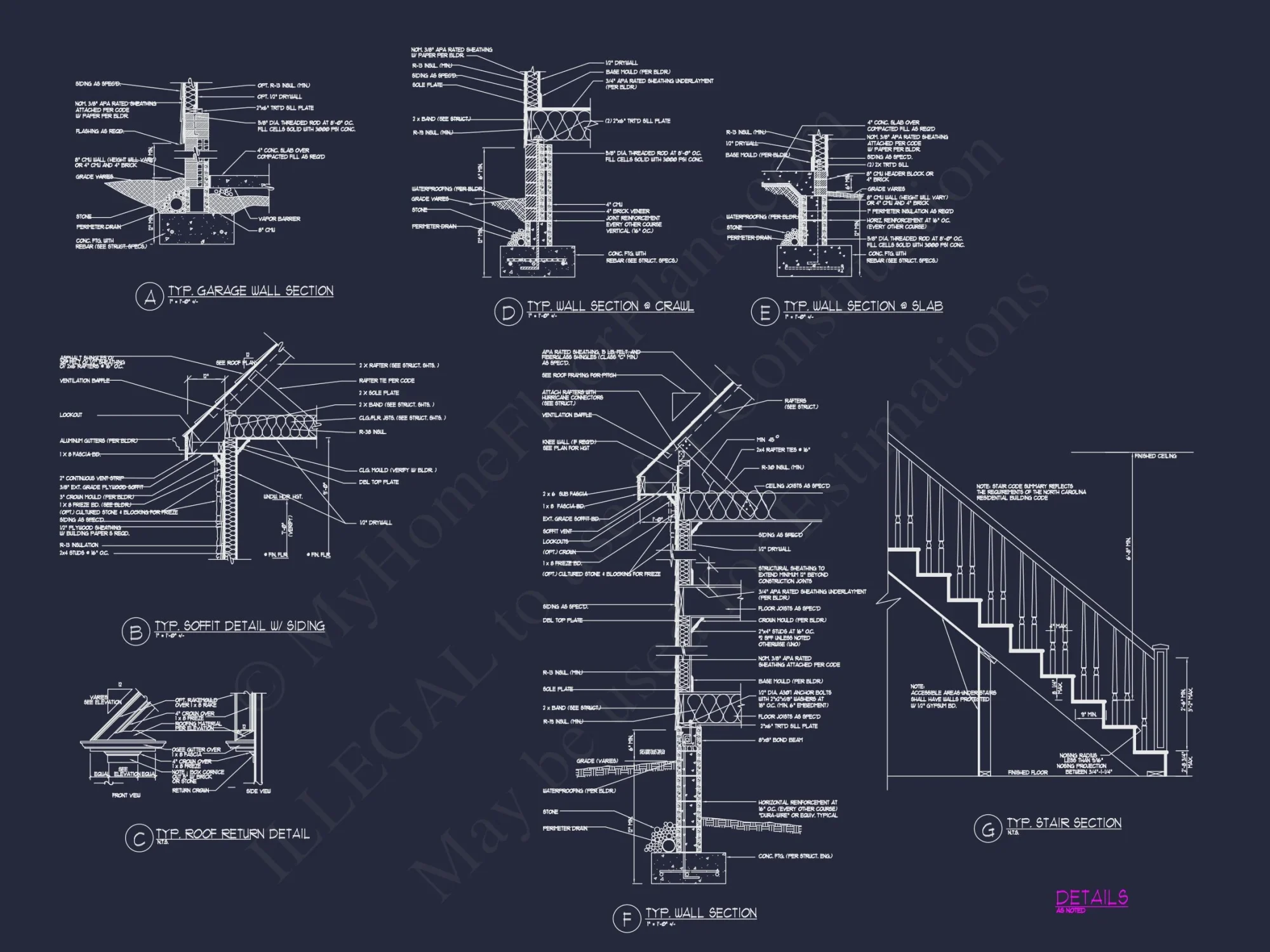 Traditional house Design with Blueprints and CAD Floor Plans