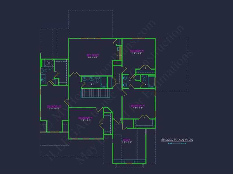 Traditional house Design with Floor Plans, CAD, and Blueprint