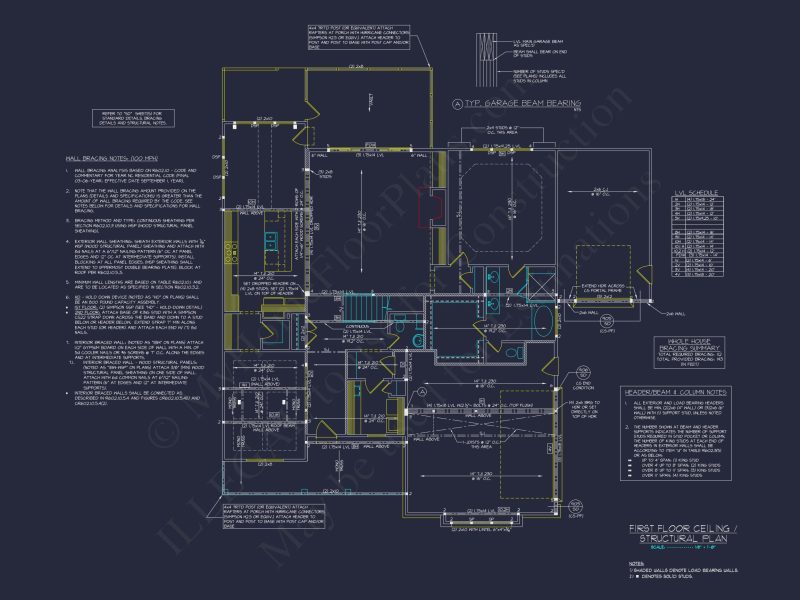 Traditional house Design with Floor Plans, CAD, and Blueprint