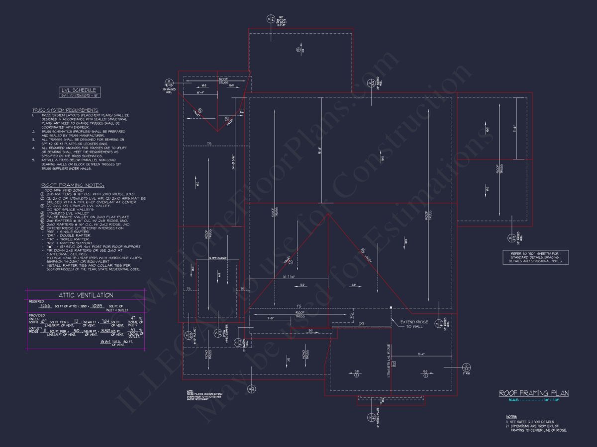 Traditional house Design with Floor Plans, CAD, and Blueprint