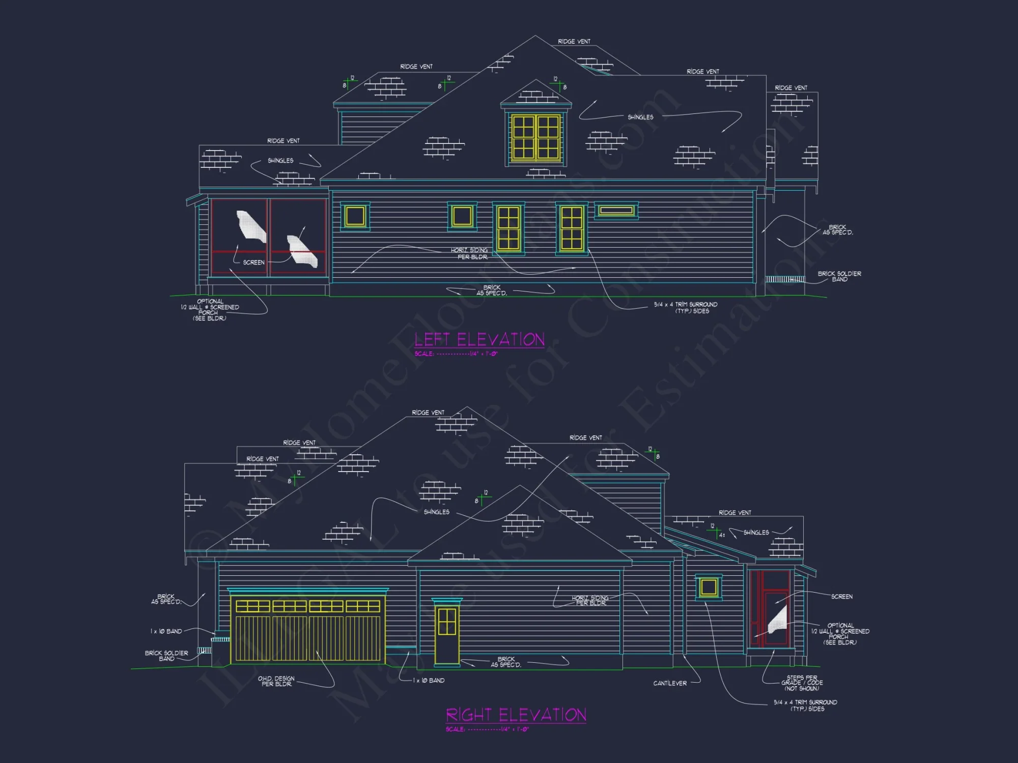 Traditional house Designs: Architectural Floor Blueprint Plan