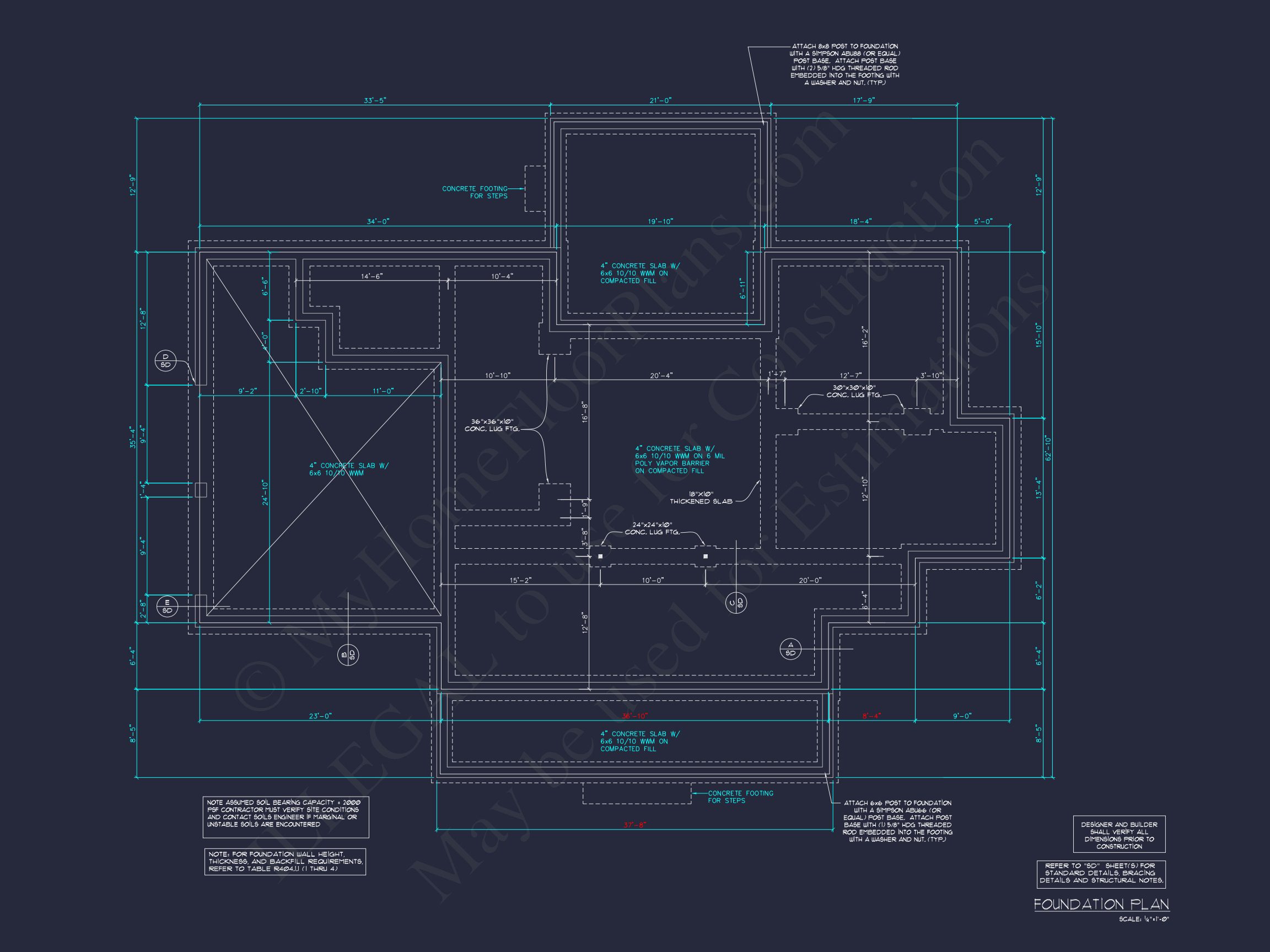 Traditional Home Floor Plan: 4 Bed,3 Bath,2-Story Blueprint