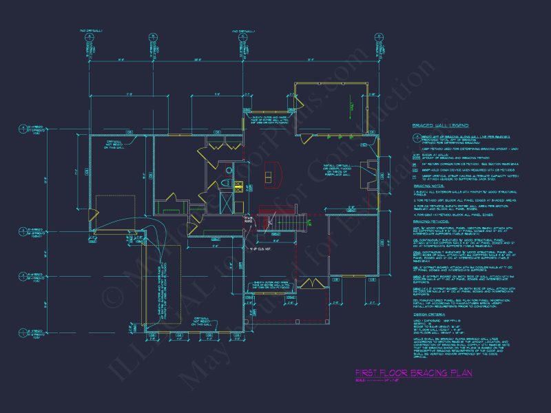 Traditional house Floor Plan with 4 Beds, Blueprint & Designs
