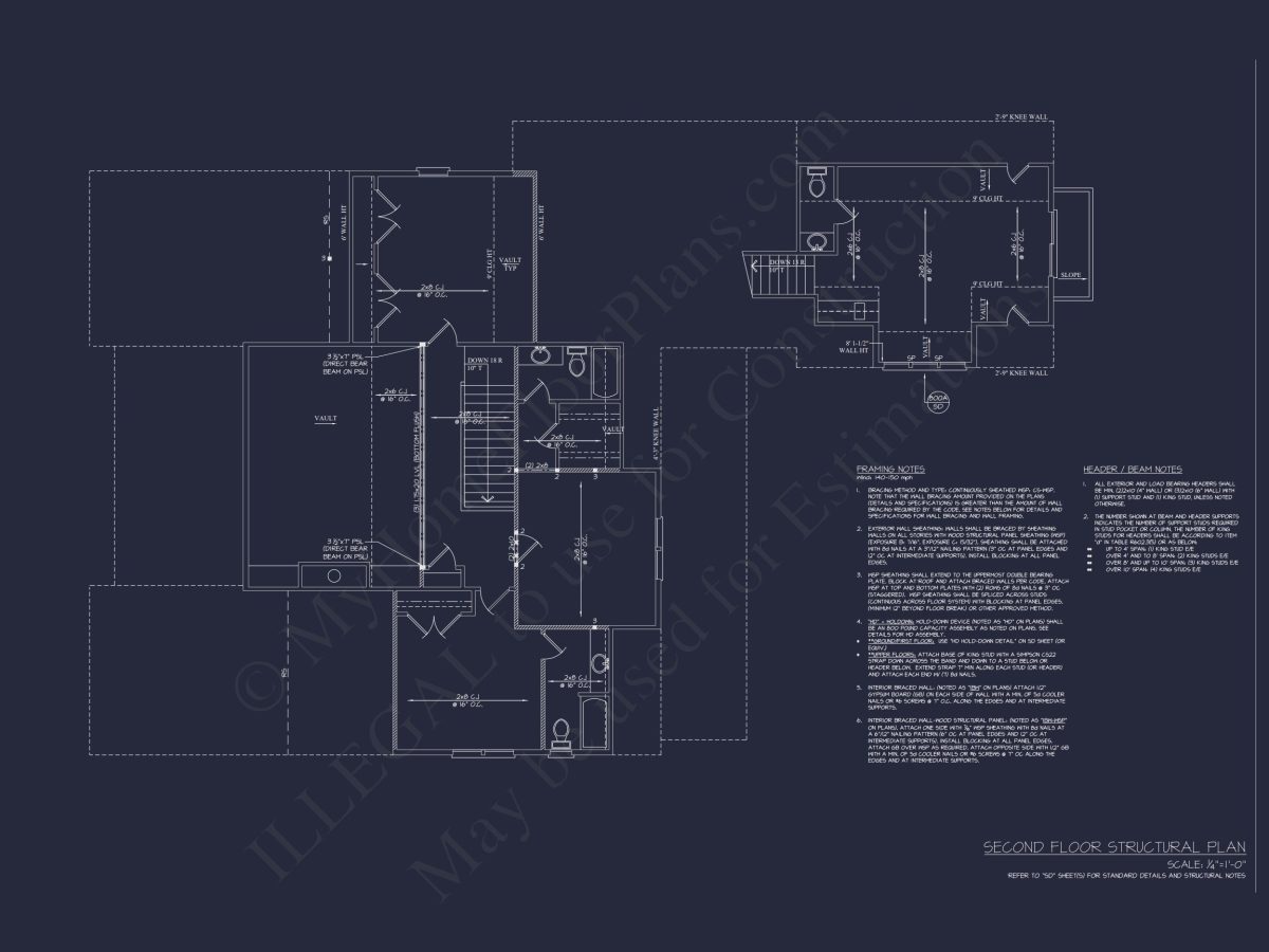 Traditional house Floor Plan with CAD Designs & Blueprint