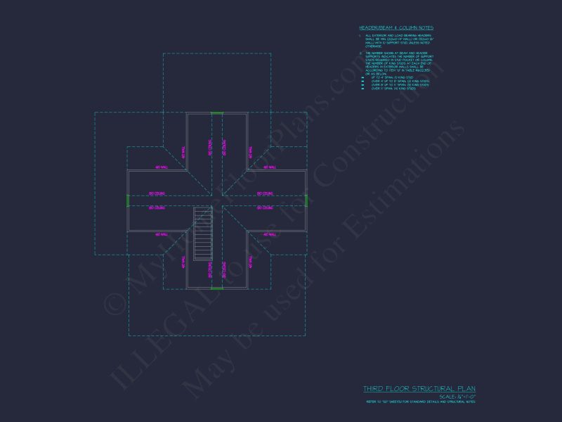 Traditional house Floor Plan with Detailed CAD Designs