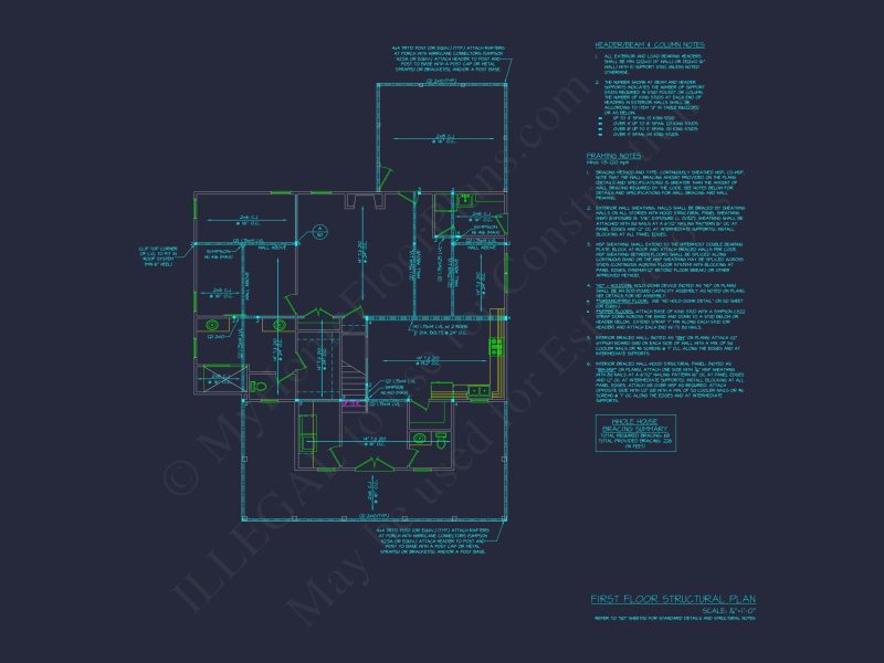 Traditional house Floor Plan with Detailed CAD Designs