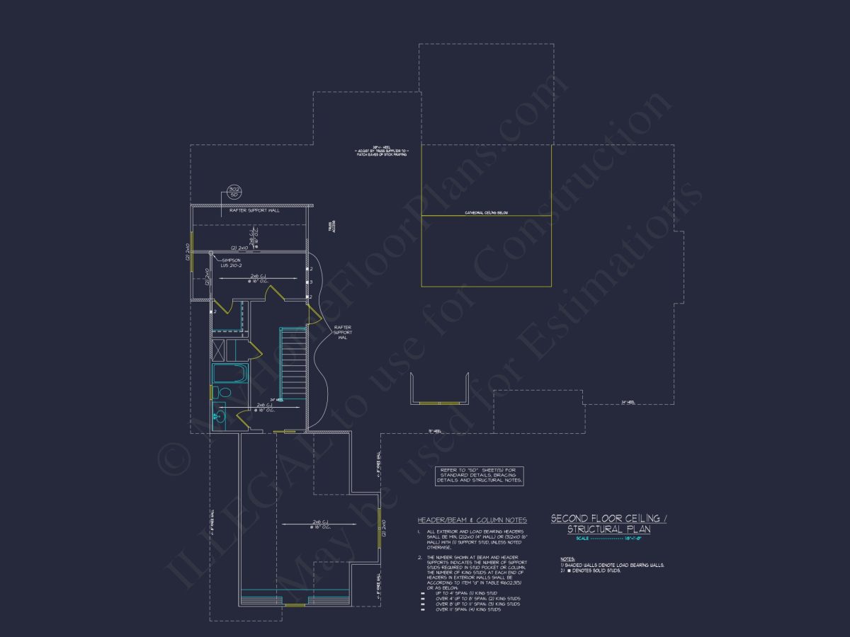 Traditional house Floor Plan with Spacious Design and CAD Details