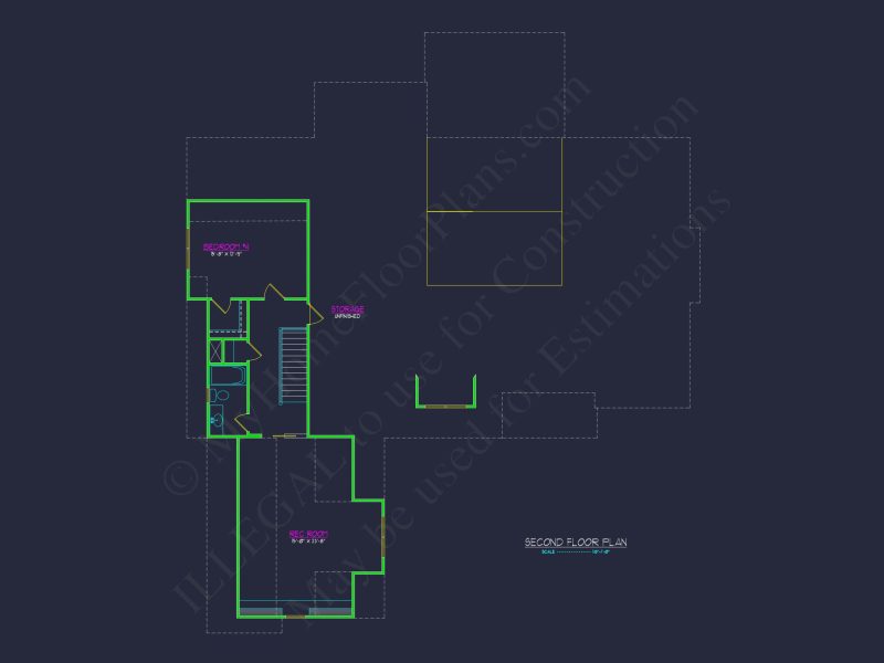 Traditional house Floor Plan with Spacious Design and CAD Details
